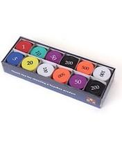Game Rummy counters Coins for Games at Home, picnics ,Parties etc FREE SHIP - $29.68
