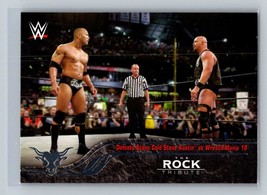 The Rock VS Stone Cold #25 2016 Topps WWE Heritage WWE The Rock Tribute - £1.59 GBP