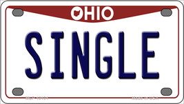 Single Ohio Novelty Mini Metal License Plate Tag - £11.74 GBP