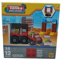 Tonka Mighty Builders Construction Red Truck Playset Toy 12 pieces Ages 2-5 NEW - £6.75 GBP