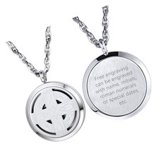 Perfume Locket Necklace,Diffuser Essential Oil for - £55.76 GBP