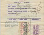  1913-14 Mexico Mining Tax Document Banco de Oro Gold Mine Sonora Revenu... - £107.94 GBP