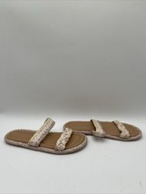 Splendid Petra Sandals Braided Raffia Open Toe Size 11M - £18.59 GBP