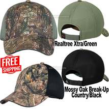 Mens Camouflage Cap Air Mesh Back Breathable Realtree Xtra Mossy Oak Hat NEW! - £11.20 GBP