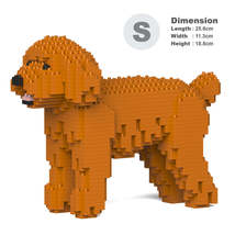 Toy Poodle Dog Sculptures (JEKCA Lego Brick) DIY Kit - £50.35 GBP