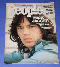 MICK JAGGER THE ROLLING STONES PEOPLE WEEKLY MAGAZINE 1975 - £23.62 GBP