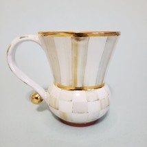 MacKenzie-Childs Parchment Check Ceramic Coffee Mug  - £102.06 GBP