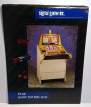 Sigma Slot Machine FLYER Slant Top Reel Casino Artwork Vintage Game Sheet  - $24.30