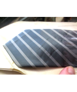 Hermes Paris Men&#39;s 100% Silk Ties two tone Gray Diagonal Design - $100.00
