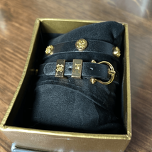 New Rustic Cuff Macy Leather Double Wrap Bracelet - Black - £21.74 GBP