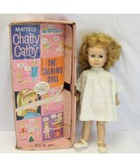 VINTAGE Mattel 1959 Chatty Cathy Doll Not Talking in ORIGINAL Box Blue Eyes - $137.61 CAD