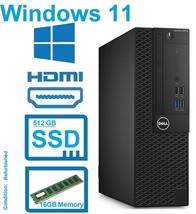 Dell i5-7500 Desktop Computer Clearance Up To 3.80 G Hz 512GB Ssd Windows 11 Hdmi - £159.25 GBP