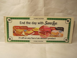 1970 Unused Store Coupon: 7c off Sare Lee Dessert products - $5.00
