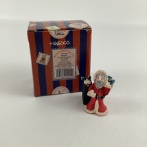 Enesco Santa Paws Cat With Santa Figurine Pennywhistle Lane 655023 Vinta... - $24.70