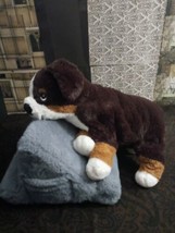 IKEA Hoppig Bernese Mountain Plush Puppy Dog 14” Brown Black Stuffed Animal - £31.65 GBP