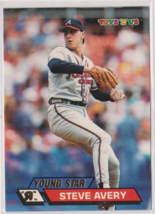 Steve Avery Atlanta Brave Pitcher 1993 Toys R Us YOUNG STAR Card #95 Near Mint - $1.43