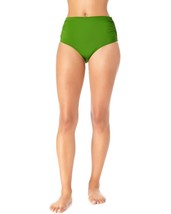 MSRP $54 Anne Cole Standard High Waist Shirred Swim Bottom Green Size Small - $17.82