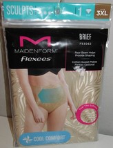 MAIDENFORM Flexees Sculpts Ultra Firm Shapewear Briefs Nude Size 3XL $18 - NWT - £7.10 GBP