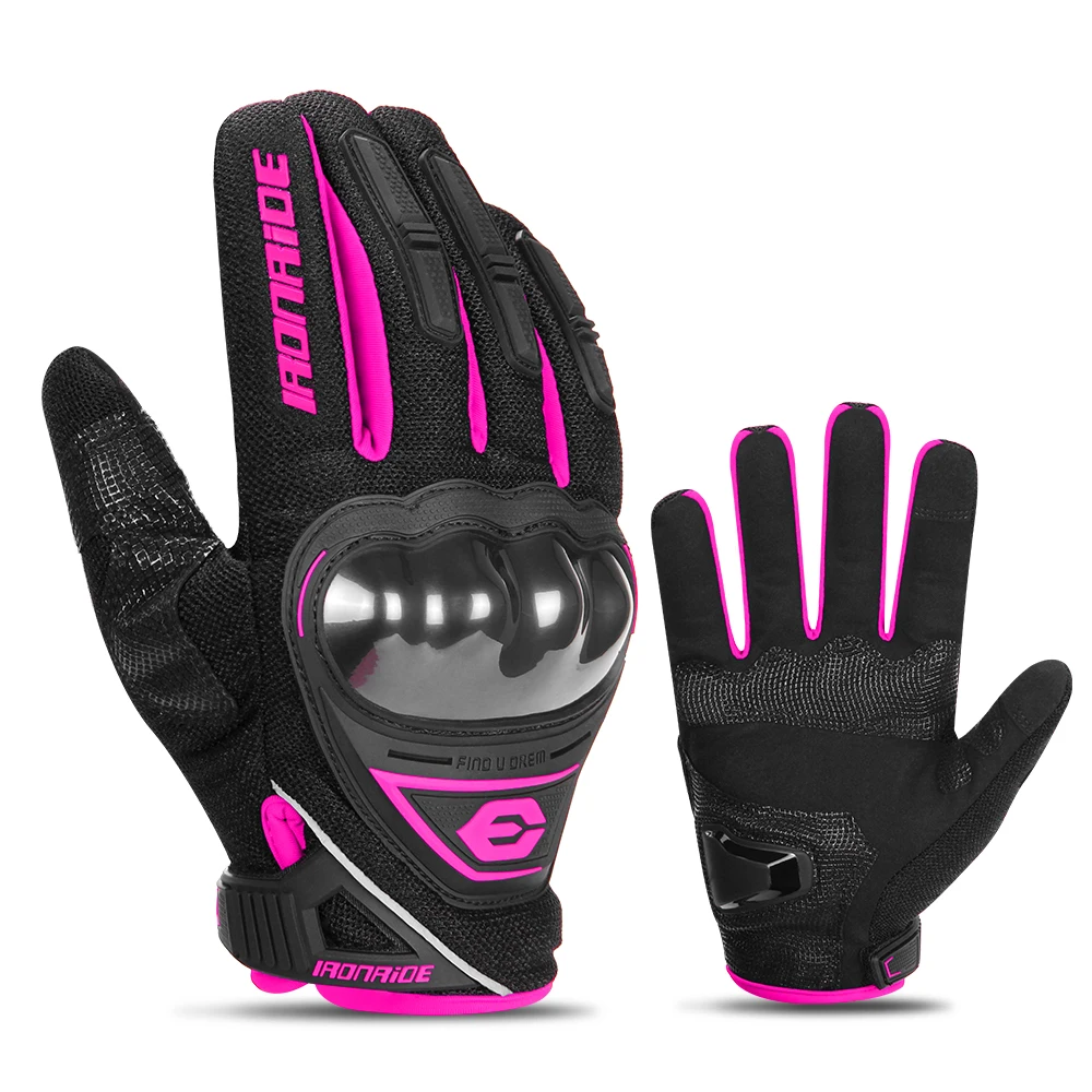 Purple Motorcycle Gloves Touch Screen Breathable Moto Motorbike Racing R... - £23.12 GBP+