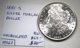 1881-S Silver Morgan Dollar UNC Coin AN539 - £50.11 GBP