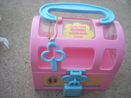 barbie bank vintage with tag has key.and lock - £7.86 GBP