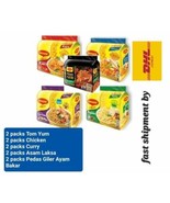 Maggi 2 minute Noodles Instant Noodles 10 packs x 5 flavor  - ship DHL E... - $201.57 CAD
