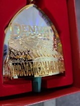 Vintage Christmas Ornament 1997 Denver Internacional Airport 24k Gold Finish NIB - £9.75 GBP