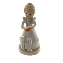 Lefton The Christopher Collection Porcelain Birthday Girl Age 11 Figurine 1983 - £7.98 GBP