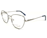 Serafina Eyeglasses Frames EMERSON SILVER Cat Eye Full Rim 52-19-140 - $51.22