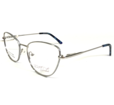 Serafina Eyeglasses Frames EMERSON SILVER Cat Eye Full Rim 52-19-140 - £40.29 GBP