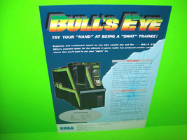BULLS EYE 1988 Original Video Arcade Game Flyer Retro Art Promo Vintage - £21.54 GBP