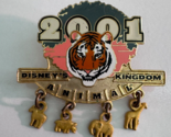 Disney Trading Dangle Pin 3148 WDW - Tiger - Animal Kingdom Animals 2001 - $13.85