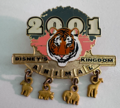 Disney Trading Dangle Pin 3148 WDW - Tiger - Animal Kingdom Animals 2001 - £10.90 GBP
