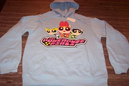 THE POWERPUFF GIRLS HOODIE HOODED Sweatshirt ADULT MEDIUM NEW w/ TAG - £38.16 GBP