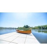 Canoe Traditional Antique Curved Bow With Ribs Ribbed 10-Ft Fiber Canadian - £3,038.11 GBP