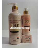 purec egyptian magic gold lotion, shower gel, face cream with egg yolk - $110.00