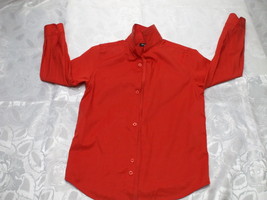 Eleganza Junior Red Long Sleeve Buttoned Shirt Size 10 - $19.99