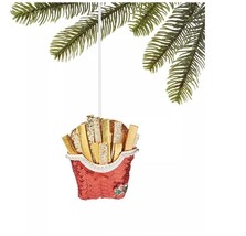 Holiday Lane Foodie &amp; Spirits Sequined Fries Ornament C210364 - £10.24 GBP