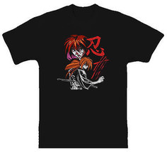 Rurouni Kenshin Anime Manga Animated Movies Tee Cotton Men&#39;s T-Shirt - £13.68 GBP+