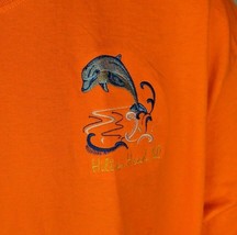 South Carolina. Hilton Head. Men&#39;s XL T-shirt Dolphin emblem Orange Pre-... - $11.88