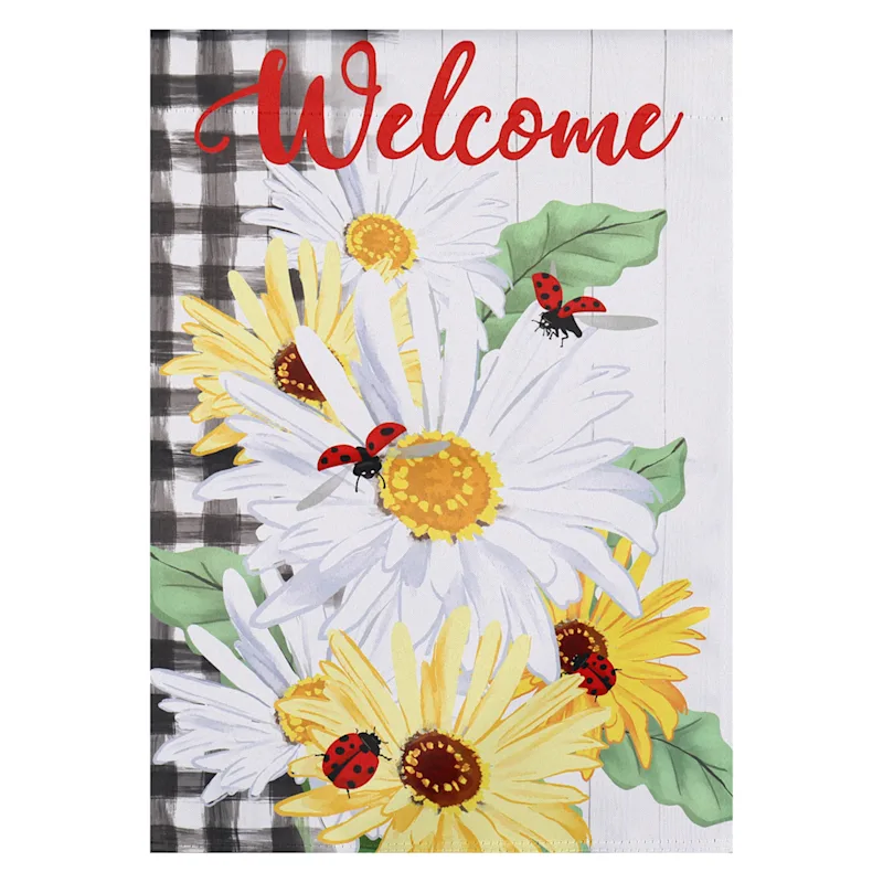 Welcome daisy yard flag 18 thumb200