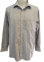 Brooks Brothers Regent Fit Checked Long Sleeve Collared Shirt Sz 17/34 N... - $23.74