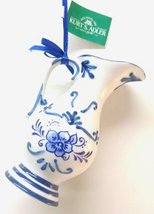 Santa&#39;s World Blue and White Ornament (Pitcher A) - £11.98 GBP+