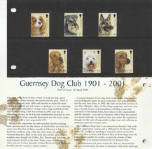 Centenary of the Guernsey Dog Club 1901-2001 Scott 736-741 2001 Presenta... - £6.47 GBP