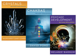 Beyond Beginners Psychic Development Crystals Chakras Set 3 Books Llewellyn - £36.60 GBP