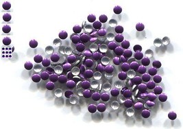 Round Smooth Nailheads 1.5mm  ROYAL PURPLE Hot fix   2 Gross  288 Pieces - £4.53 GBP