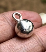 Colgante de bola de plata maciza religiosa hindú de plata pura 999, 5,4 ... - $22.29