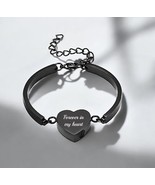 Heart shaped urn bracelet, Urn bracelet for ashes , Personalized urn bra... - $472.21 MXN
