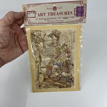 1970 Donald Art Printed in Holland Anton Pieck Print 5x7 Dog Girl Wagon ... - $9.00