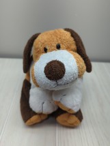 Ty Pluffies Whiffers White Brown Tan Plush Tylux Puppy Dog 2002 stuffed animal B - $24.74